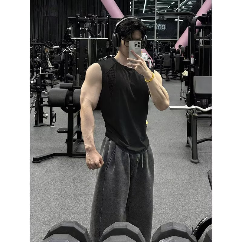 VG Nam Thể Dục Không Tay Tank Top Thoáng Khí Rời Phù Hợp Với Áo Tập Luyện Hợp Thời Trang Thể Thao
