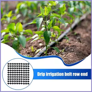 Băng nhỏ giọt Nắp cuối tiết kiệm nước Phụ kiện băng nhỏ giọt nước gấp chống rò rỉ cho rau quả Sân vườn bãi cỏ mueadsyvn