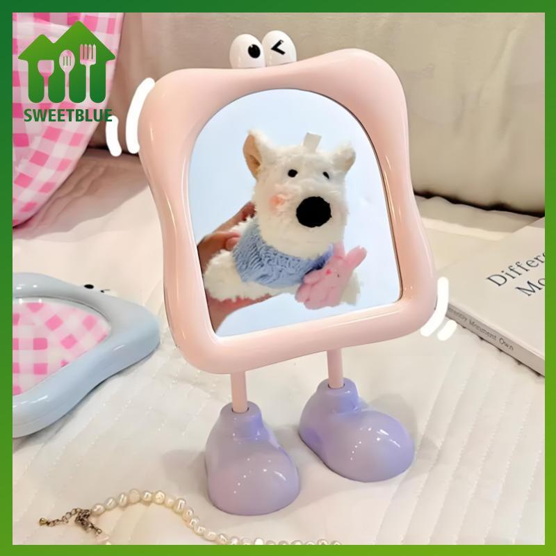 SWEET Hoạt Hình Dễ Thương Gương Trang Điểm Mắt Lớn Để Bàn Chân Dụng Cụ Trang Điểm Nữ Gương Bổ Sung Thẩm Mỹ Cao Giá Trị Gương n