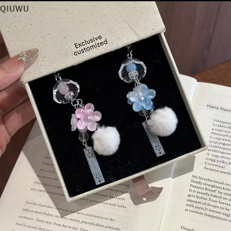 QIUWU 1 Chiếc Bellflower sel Trang Trí Ô Tô Treo Gương Chiếu Hậu Đẹp Trang Trí Cho Phong Cách.