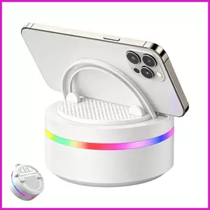 Loa cảm ứng không dây Giá đỡ điện thoại có đèn RGB Máy nghe nhạc không dây có chân đế điện thoại cho lyuvn gia đình