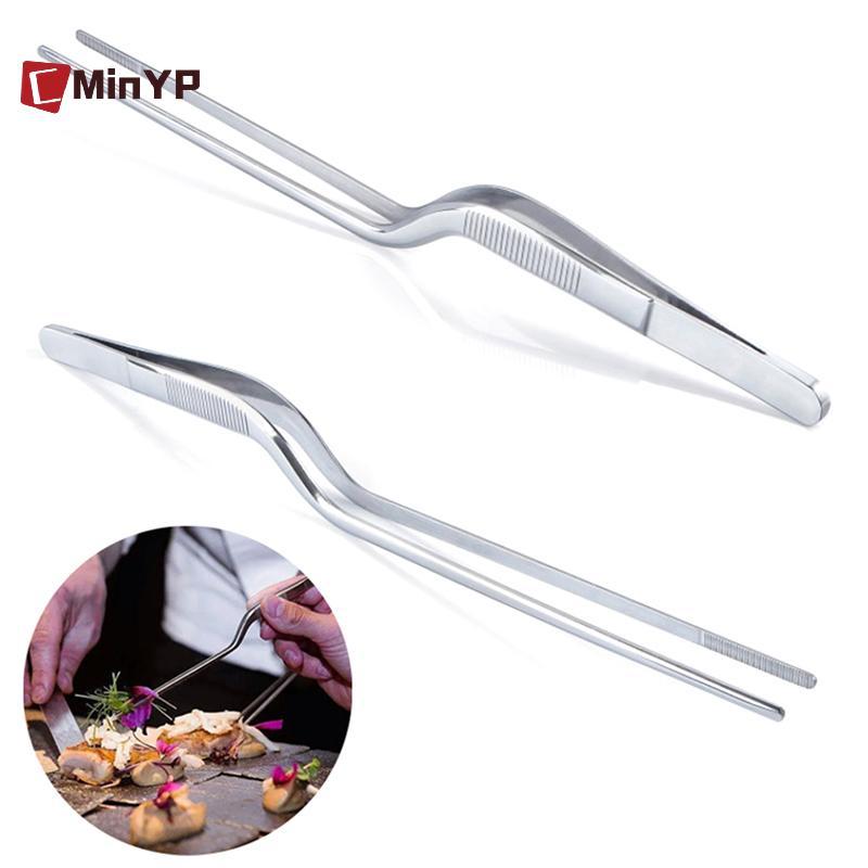 CyinYP 1 Nhíp Nhà Bếp Bằng Thép Không Gỉ BBQ Nhíp Thực Phẩm Kẹp Cho Dã Ngoại Thịt Nướng Nấu Dụng Cụ Nhà Bếp Vinh Quang