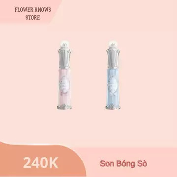 Son Bóng bộ sưu tập hè Sò Flower Knows Chính Hãng dưỡng môi