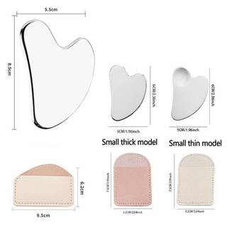 ELBBKG 1 Thép Không Gỉ Gua Sha Cạp Máy Mát Xa Cho Mặt Ne Body Guasha Massage Dụng Cụ Chăm Sóc Da Mặt Guasha Ban Máy Mát Xa Mặt Mới