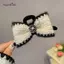AqToCna Vintage Thanh Lịch Vải Nơ Vuốt Tóc Tinh Tế Hoa Camellia Kẹp Tóc Cho Nữ Cô Gái Tính Khí Mũ Phụ Kiện Tóc AqToCna