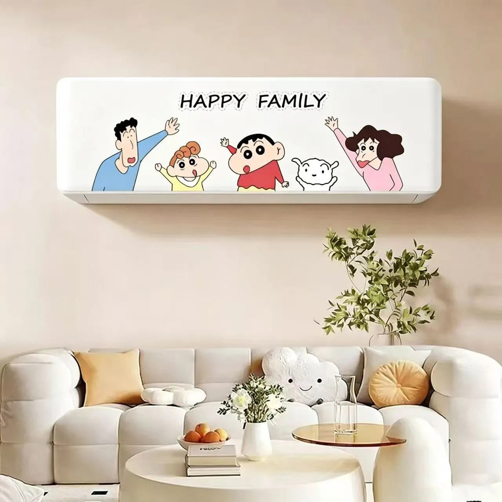 Crayon Shin-Chan Phòng Ngủ Trẻ Em Phòng Khách Điều Hòa Không Khí Dễ Thương Điều Hòa Cá Tính Miếng Dán Trang Trí Chống Thấm Nước Hoạt Hình
