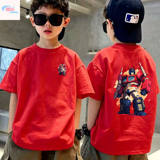 COD✅(Hồ Chí Minh)🚚 Áo phông trẻ em nam hình robot, áo thun ngắn tay thoáng mát.