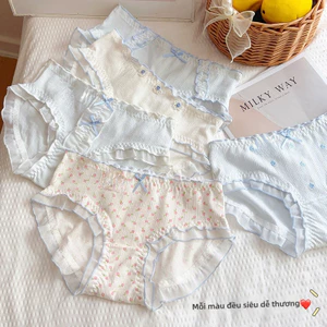 Quần Lót Nữ 10A Mềm Mại Thoải Mái, Thiết Kế Mới Lạ, Ngọt Ngào Dễ Thương, Thiết Kế Giữa Eo.