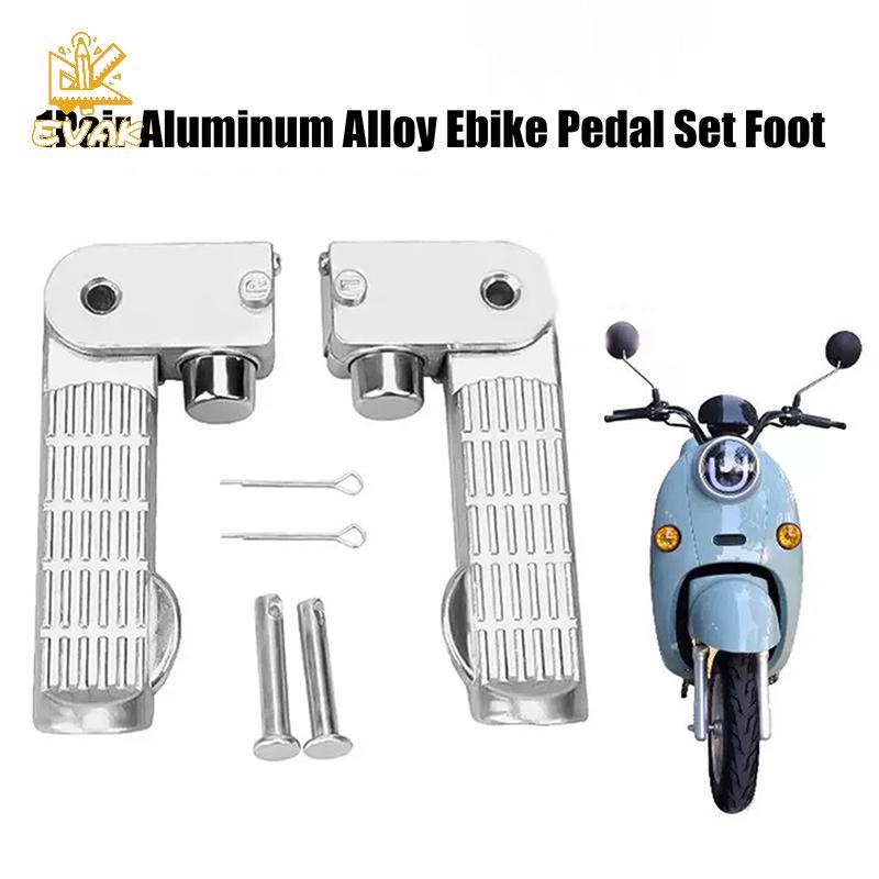 Alittlesetrtu 1 Cặp Hợp Kim Nhôm Ebike Bàn Đạp Bộ Chân Có Thể Gập Lại Để Chân Bàn Đạp Thay Thế VN