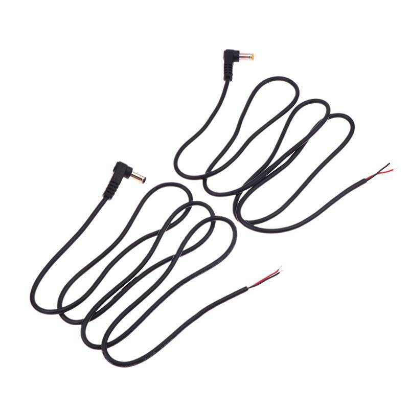 Bigapple 5.5x2.1mm / 2.5mm Góc Phải DC Cáp Nguồn Nam Cắm Nối Dài RDG
