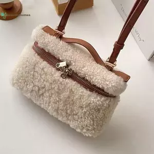 BeautifulHomeA Thu Đông Lông Cừu Nhung Hộp Cơm Trưa Túi Xách Nữ Oulder Túi Đeo Ngang VN