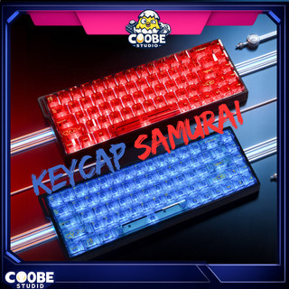 [Ship nhanh] Keycap PC trong suốt Cho Bàn Phím Cơ mạch xuôi Samurai - 139 phím - Xuyên Led - Profile Cherry - CooBeStore