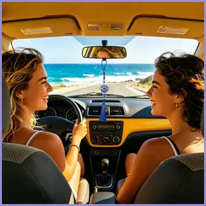 Ác Mắt Trang Trí Cho Nhà 3 Miếng Nội Thất Xe Tua Rua Quyến Rũ Gương Chiếu Hậu Đồ Trang Trí Cho Nữ mueadsyvn