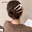 AqToCna Mới Hình Chữ U Nĩa Tóc Mới Phụ Kiện Tóc Nhựa Tóc Sti Thiết Kế Sáng Tạo Dụng Cụ Tạo Kiểu Tóc Nữ Quà Tặng AqToCna