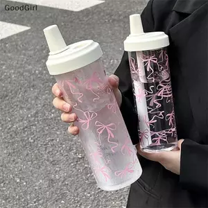 Nắp Cốc Rơm Nhựa 850ml Văn Phòng Sinh Viên Cốc Uống Lạnh Có Ống Hút Cà Phê Nước Sữa Di Động Dung Tích Lớn VN