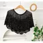 HNKMP Nữ Dệt Kim Băng Lụa Mùa Hè Nhẹ Rỗng Thiết Kế Thời Trang Sequin Đeo Vai Đầu Qua Vai Quấn Vai.