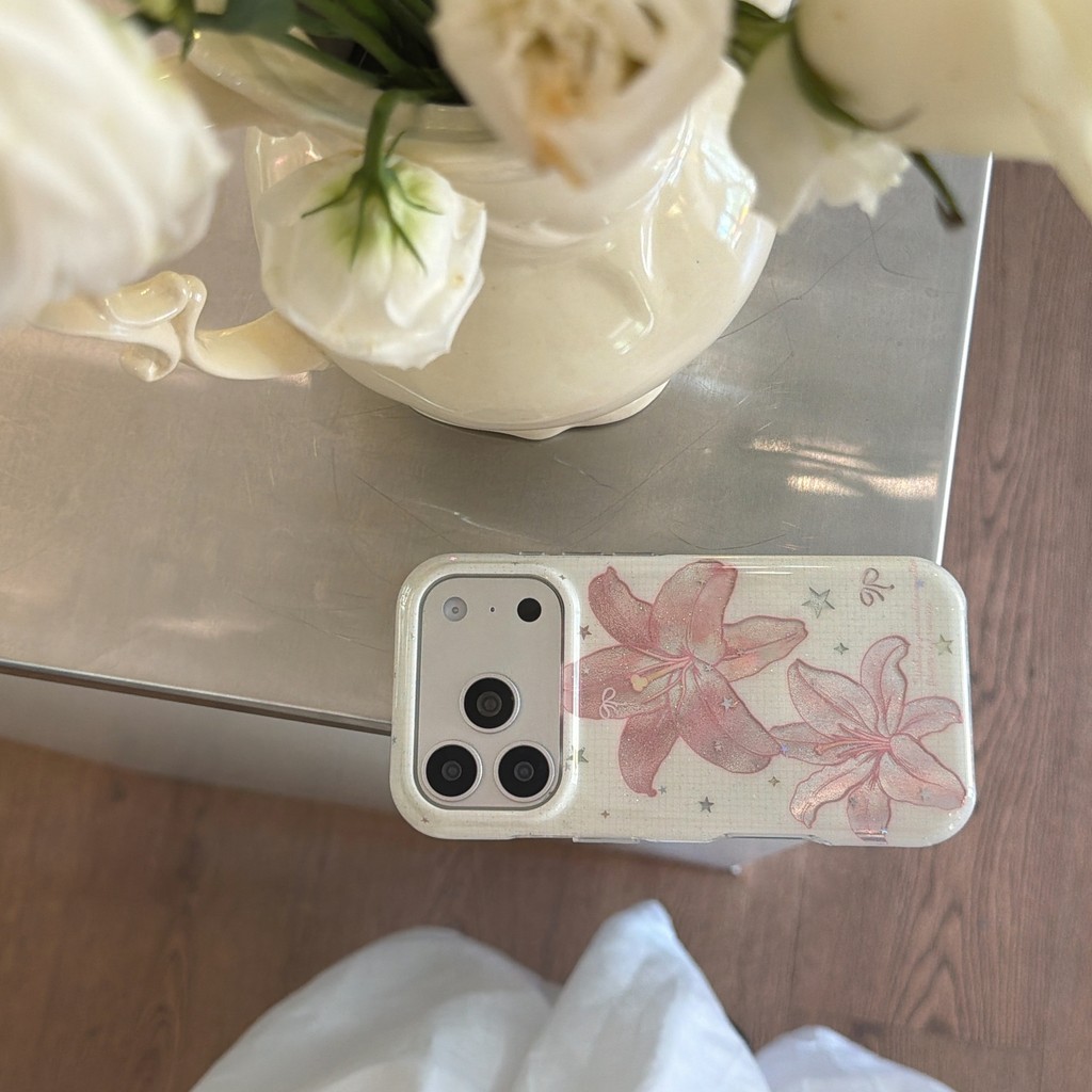 Ốp Điện Thoại Star Lily Cho IPhone 17 Pro Max 17Air 16 15 14 13 Vỏ Bảo Vệ Chống Sốc