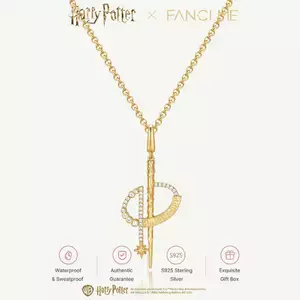 Harry Potter x FANCIME Hermione Granger Wand Vòng cổ quyến rũ bạc