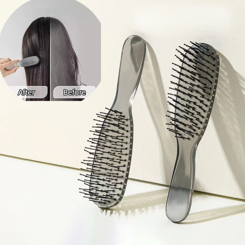 Mới Trong Suốt Detangling Tóc Lông Linh Hoạt Cho Tóc Ướt Khô Massage Da Đầu Chống Tĩnh Điện Detangler Lược
