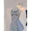 Mùa hè Thiết kế phong cách mới Quần cắt Denim thêu cho nữ Thời trang Phù hợp với eo cao dáng rộng dáng rộng dáng rộng nhìn thẳng W