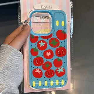 Ốp lưng hành tây, cà chua, phù hợp iPhone 17/16/15 ProMax/13, toàn bộ bọc chống sốc