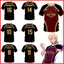 YB1 Xanh Khóa Áo Thun Anime Tee Tay Ngắn Áo Cosplay Bastard Munchen Thời Trang Áo Sơ Mi Thể Thao Oversize B