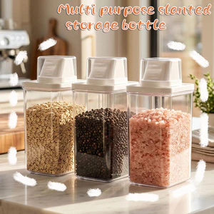 1 / 2 / 3 Máy phân phối chất tẩy rửa chống ẩm, vòi góc không tràn Hộp đựng PP chống rò rỉ có cốc đo trong suốt