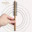 PNPIA- 1 Bàn Chải Tóc Tròn Nhỏ Cho Tóc Mỏng Hoặc Ngắn Mini Tròn Nylon Tóc Có Tay Cầm Bằng Gỗ Cho Nam Nữ