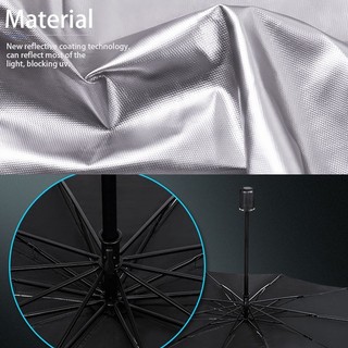 SEAMETAL Dù Che Nắng Ô Tô Tự Động Mở Chống Nóng Chống UV Gập Gọn Cho Kính Lái Trước Nội Thất Xe Hơi