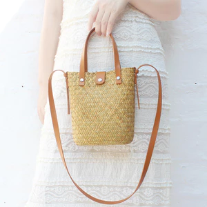 Ống Hút Tay Dệt Túi Thích Hợp Tất Cả Trận Đấu Vai Tiền Xu Đi Biển Kỳ Nghỉ Raffia Túi Điện Thoại Di Động Túi Nữ