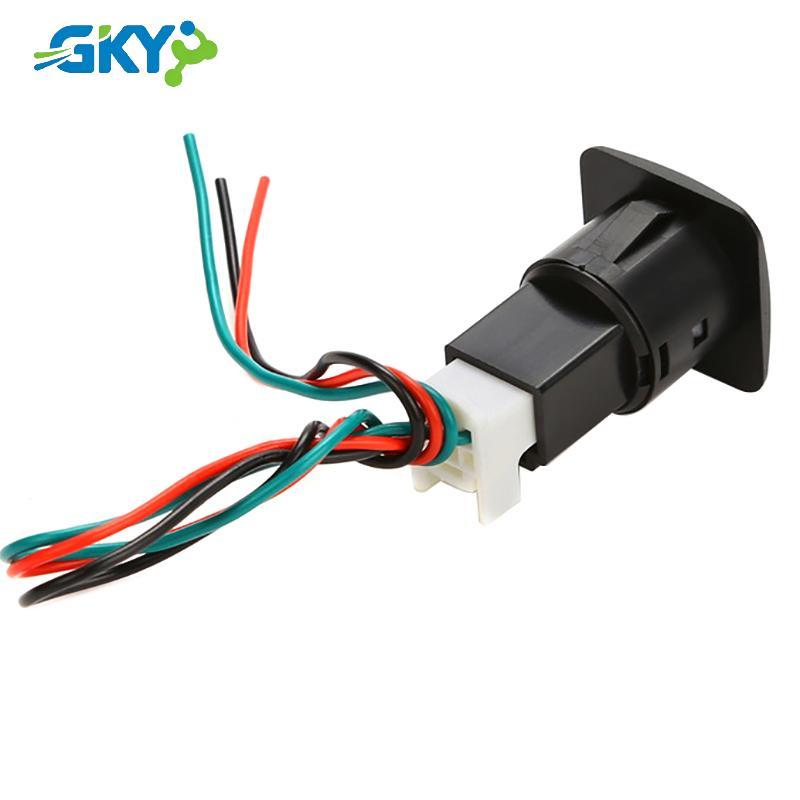 GKY Công tắc cửa xe tăng sáng tạo và thiết thực Công tắc cửa xe điện thông minh Phát hành nút đặt lại Công tắc cổng sau xe tròn đa năng GKY