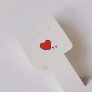 AqToCna 50 Chiếc Phong Cách Đơn Giản Trái Tim Ngủ Thẻ Cho Handmade Nelace Vòng Tay Băng Đô Quấn Tóc Hiển Thị Thẻ Treo Bán Lẻ Nhãn AqToCna