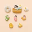 Set Charm Shin Chan Đi SPA Tắm Bồn Gỗ Kawaii Cao Cấp, Vịt Vàng Thư Giãn Siêu Dễ Thương🏆