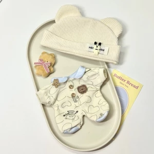Gấu Bánh Quy 20cm Quần Áo Búp Bê Cotton Không Thuộc Tính Quần Áo Trẻ Em Nhà Một Mảnh Bộ Đồ Ngủ Romper 6.2