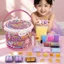 / Khuôn Giả Đậu Phụ Bánh Mì Nướng Tự Làm Trọn Bộ Chất Liệu Gói Trẻ Em Bé Gái Handmade Đồ Chơi Nhà Chơi Đất Sét
