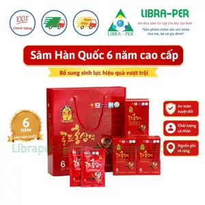 Sâm Hàn Quốc 6 Năm Tuổi Tăng Cường Sinh Lực Hồi Phục Thể Trạng Chính Hãng 70ml × 30 Gói