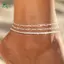 Springevenstar Thoải Mái 2 / 3 Dây Xích Mắt Cá Chân Lớp Chống Thấm Nước Cho Nữ Được Thiết Kế Để Sử Dụng Hàng Ngày Và Đi Biển Springevenstar
