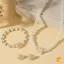 Bộ 3 Vòng Tay Và Bông Tai Trang Sức Cô Dâu Thanh Lịch Quà Tặng Mới