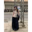 Áo thun ngắn tay đeo vai sọc dành cho nữ Mùa hè Phong cách Hàn Quốc 2026 Phong cách mới Lười Slim-Fit Slimmer Look Strapless Small Top Hợp thời trang