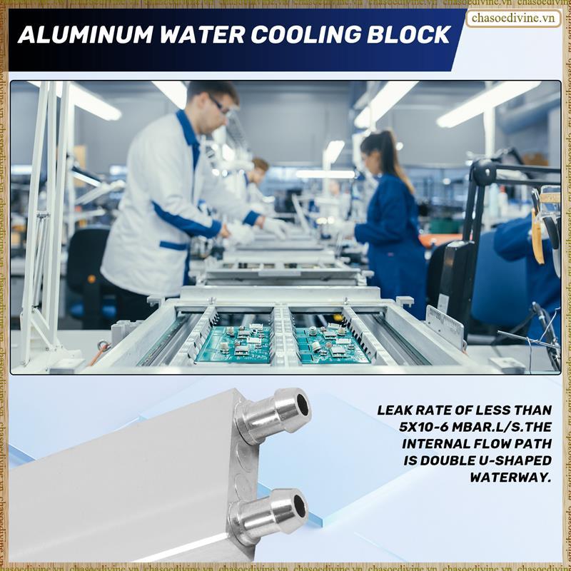 [K O G X] Khối làm mát bằng nhôm 80X40X12mm cho tản nhiệt CPU máy tính