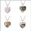 SQ BTS Hàn Quốc Bangtan Boys hình trái tim đá quý Mặt dây chuyền vòng cổ Trang trí trang sức phổ biến Bộ sưu tập idiol