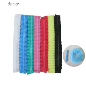 DELMER 100 Cái / gói Mũ Chống Bụi, Mũ Lưới Trang Điểm Chống Bụi Dùng Một Lần, Phụ Kiện Microblading Mũ Vô Trùng Co Giãn Bouffant Tắm Mũ Salon