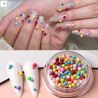 Hạt móng tay nhựa màu Dopamine Macaron Kích thước hỗn hợp để làm móng tay mùa hè