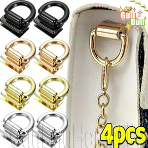 Khóa kẹp bên túi đeo nhẫn D - Phụ kiện túi DIY - Đầu nối tay cầm dây chuyền túi xách - Bộ phận phần cứng DIY cho túi xách - Móc treo dây đeo túi / Giao hàng miễn phí