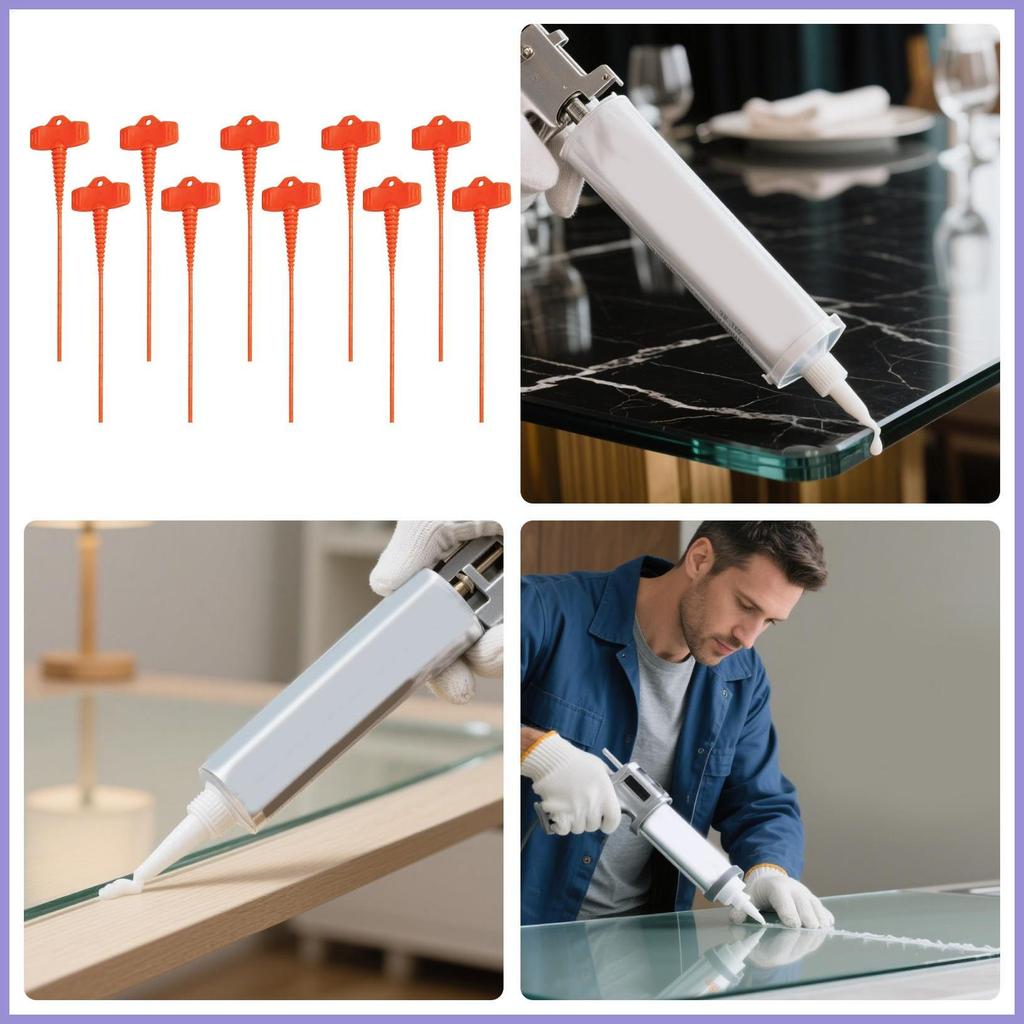 Nắp ống Caulk 10 miếng Chống khô Chống rò rỉ Đa năng Di động Caulking Seal Caps Dành cho người lớn mueadsyvn