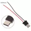 GCDHome USB Type-C Đầu nối chống nước Dây hàn Soet nữ Cổng Type-C Giao diện sạc Soet có dây hàn HOT