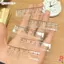 BEABOUT 1 Thước Thẳng, Túi Có Thước Mini Wave Line, Dụng Cụ Đo Vẽ Di Động Trong Suốt Thước Trường Học Văn Phòng