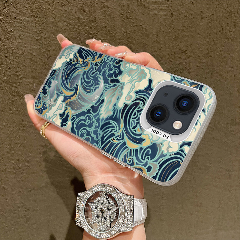 Ốp Điện Thoại Cho Samsung Galaxy S21 S22 S23 S24 Plus S25 S26 Ultra 4G 5G Ukiyo e Ocean Wave Art