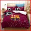 Bộ Drap giường đội bóng đá ST2 Bộ Drap giường đơn kích thước đôi FCB Liverpool Logo Phòng ngủ Vỏ gối có thể giặt thoải mái