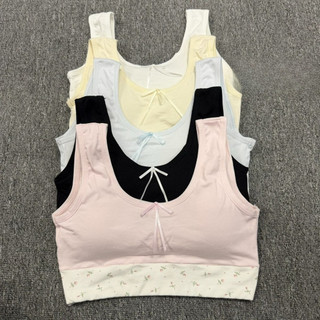 Áo lót cho bé gái tuổi dậy thì - Cotton mềm mại không gọng thoáng khí mặc thể thao hằng ngày